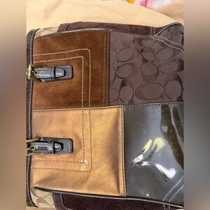 Coach Handbag Brown and Tan women's Bag